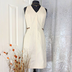 EDDIE RODRIGUEZ Taupe Fit dress Sz 6